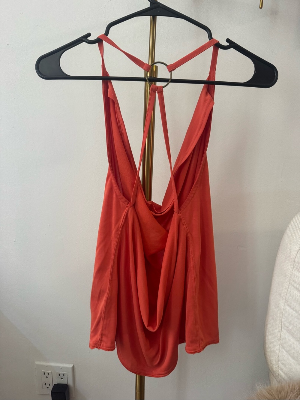 Orange Free People Cowl Neck Tank - Picture 2 of 2